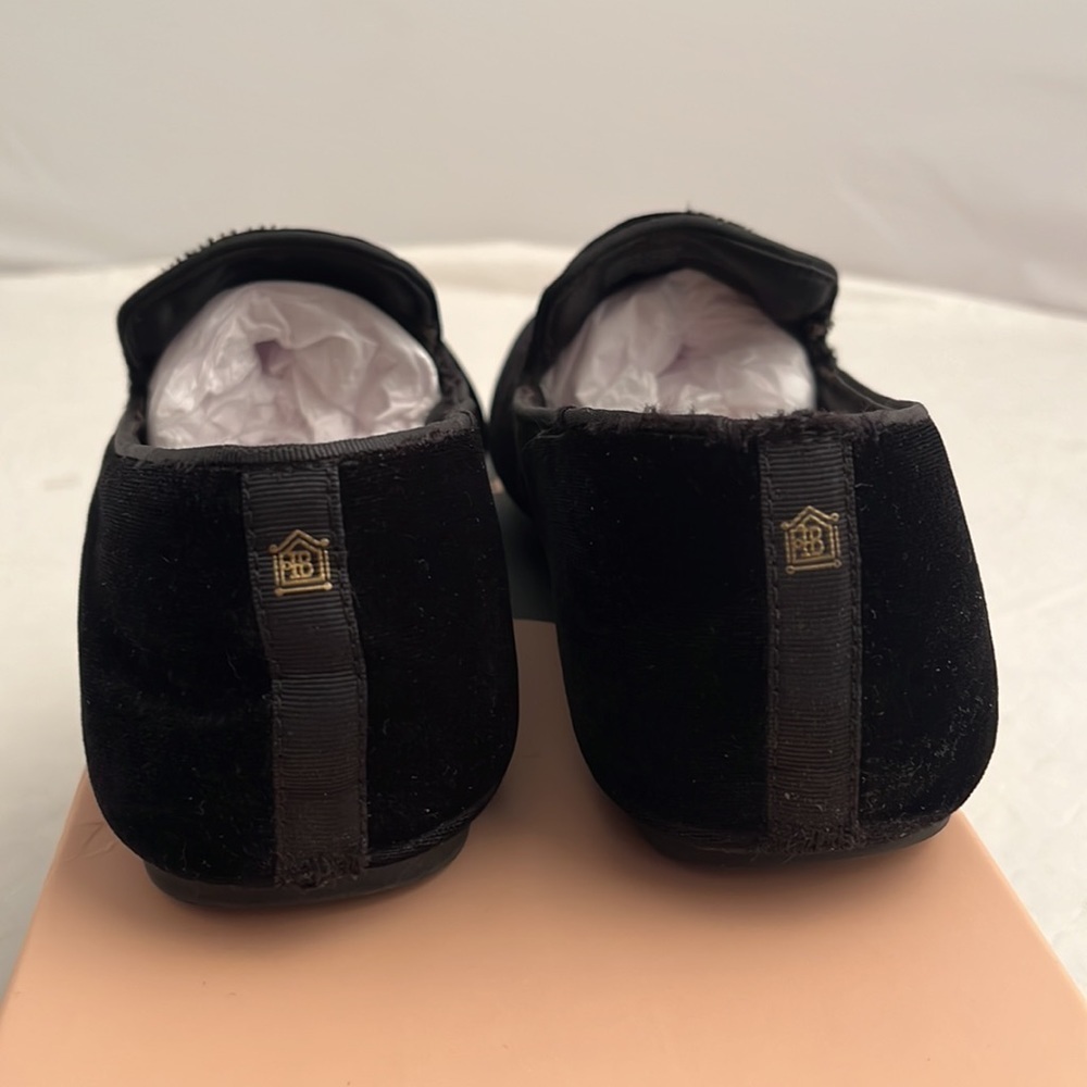 Birdies The Starling black velvet flats shoes - Picture 3 of 11